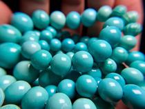 Yihuan jewelry new products hot sale of raw ore high porcelain turquoise ball beads barrel beads carved small accessories pendant pendant jewelry
