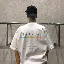 2020 Summer Men T-Shirt Youth Trends Back Alphabet Printed Korean Version Of The East Gate South Korea Mens Clothing