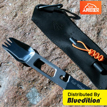 American original ten-in-one multifunctional titanium alloy tool portable portable outdoor camping knife spoon Fork outing artifact