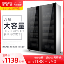 Cabinet Commercial Double Door Vertical Large Capacity Stainless Steel Hotel Kitchen Cutlery Hotel Disinfection Bowl cabinet Domestic