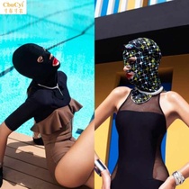 Summer swimming face Gini female model leak mouth sunscreen mask breathable anti-UV diving face full face headgear male