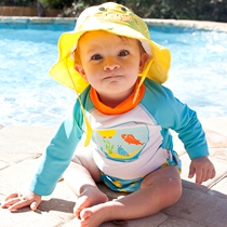 USA Zoocchini Baby Long Sleeve Sunscreen Sweatshirt Anti-UV Breathable Speedo Dry Swimsuit Beachwear