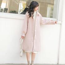 Pink Academy style gentle sweet coat female little man thin temperament jacket student winter New Woolen