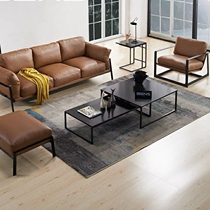 Nordic solid wood living room coffee table simple modern iron combination small apartment rectangular telescopic personality creative tea table