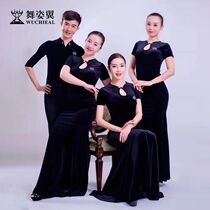 Body catwalk practice 2021 new dance classical etiquette dress cheongsam model host broadcast instructor 0006