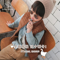 Xiaoxin and Beta-Childrens Down Jacket Vest Lightweight Winter New White Goose Down Loose Warm Vest