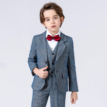 children's suit british style boys flower dress piano costume boys host suit autumn winter