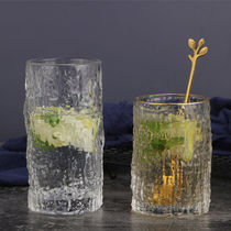 Glass household fruit juice in net red creative cup of simple milk cup drink milk shake heat resistant cup