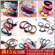 Korean version of Hairband high quality high-elastic rubber band head rope hair accessories simple tied ponytail hair rope tie hair leather case