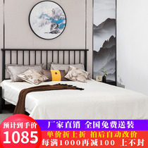 A simple environmentally friendly iron bed 15 meters double bed twin bed 12 meter princess bed European iron bed