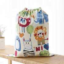Drawstring pocket travel clothes storage bag sorting bag kindergarten cartoon quilt bag