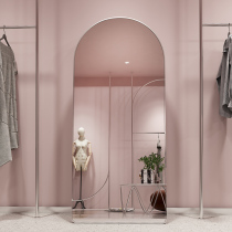 Net celebrity photo ins Nordic clothing store arched slimming mirror Full-length full-length mirror beauty fitting mirror Floor-to-ceiling mirror