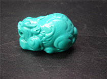 Turquoise with beads single beads loose beads stone carvings pixiu pendants male Buddha head pendants antique antique pickups second-hand jade