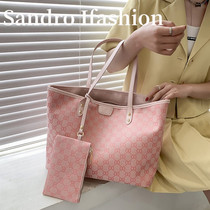 Sandro Ifashion canvas messenger large bag women 2021 new large capacity fashion shoulder tote bag