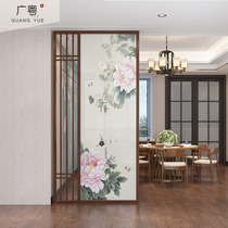 New Chinese Screen Hollowed-out Seat Screen Entrance Partition Living Room Modern Genguan Entrance Door Fence Screen Shielded Wall