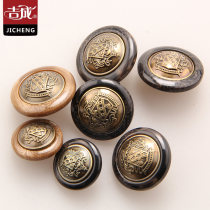 Resin buttons European fashion pattern buttons Coat coat buttons Handmade buttons DIY clothes decorative buttons