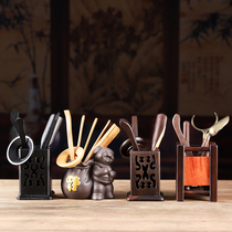 Tao Tang tea ceremony tea art six gentlemen set solid wood accessories Kung Fu Tea Tea Tea Needle tea clip fork spoon tea knife tool