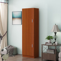 Simple wardrobe wooden small apartment single dormitory hanging wardrobe modern simple single door household panel Childrens wardrobe