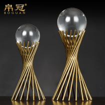 TV cabinet Crystal ball decoration decoration Nordic living room Wine cabinet Entrance American office study creative decoration