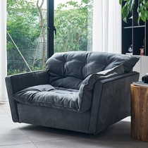 Baxter sofa rotating single chair Italian light luxury modern living room large flat villa lazy sofa home