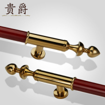 Guijue glass door handle Rosewood European antique door handle sliding door solid wood door handle titanium gold