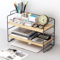  Bookshelves on net celebrity desks desktop good things double-layer study tables storage racks large capacity