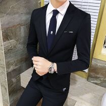 Suit mens upper body plus small size tight small suit XS short small version super slim jacket S size formal 1
