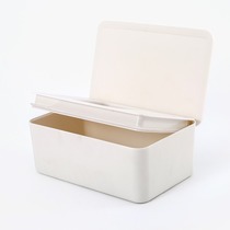 Dustproof simple face towel storage box with cover Face towel box Household desktop removable wet tissue storage box