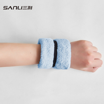 Sanli cotton small square towel sports wrist towel sweat suction towel men and women couples fitness running towel adult sweat towel
