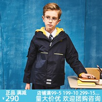 Eaton Gide school uniform cotton coat coat male and female children take-off assault jacket hooded warm cotton-padded jacket 09X106
