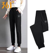 361 sports pants womens 2021 autumn new womens knitwear trousers casual and comfortable zipper pocket pants