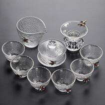 Wo Ge Japanese heat-resistant hammer glass tea set set set of bubble teapot simple kung fu tea cup tea table