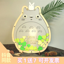 Cartoon chinchillo wedding birthday event annual creative sign-in this acrylic sign-in sign board custom design