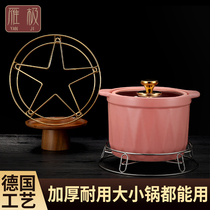 Stainless steel boiler rack Saucepan Shelf Insulation Anti-Scalding Pan Shelf Pan Mat Multifunctional Kitchen boiler Containing Bracket