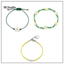 (Official Mandate) INstudio20 Summer VINTAGE HOLLYWOOD FLOWERS COLOUR BRACELET 3 PIECES