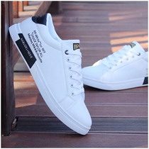 Tide brand small white shoes men's 2021 spring new Korean trend Joker white men's shoes youth leisure sports shoes