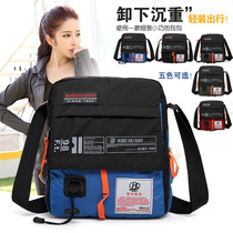 Large Capacity Handbag Travel Bag Trend Lady Single Shoulder Inclined Satchel Waterproof Nylon Cloth Bag