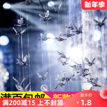 New hummingbird transparent acrylic bird aerial ceiling decoration mall window decoration stage wedding props