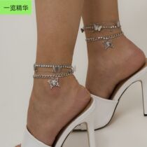 European and American butterfly chain female fashion anklet
