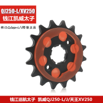 Suitable for motorcycle Prince accessories Kaiwei QJ250-J QJ250-L front dental disc chain small tooth sprocket