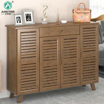 shoe cabinet home doorway storage large capacity simple shoe rack multi-storey provincial space living room breathable entrance cabinet solid wood