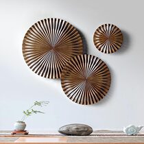 New Chinese wall decorations three-dimensional wall decoration porch tea room background wall decoration restaurant New Chinese decoration pendant