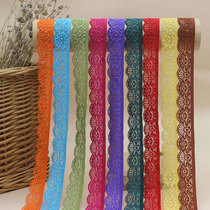 Black and white lace trim accessories Narrow decorative color skirt hem Clothing collar edge cloth handmade diy lace strip