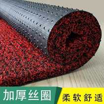 Cutable carpet silk ring foot mat floor mat entrance door entrance door living room door mat thickened non-slip pvc carpet