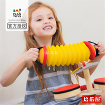 Spot original imported PlanToys 6401 accordion solid wood childrens enlightenment playing music toy gift box