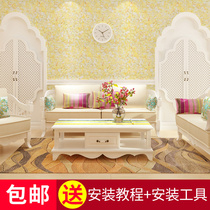 Beishubao wall coat European living room TV background wall paint Environmental protection household plant fiber paint self-brush