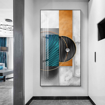 Modern simple entrance entrance decorative painting abstract geometric corridor aisle hanging painting living room entrance background wall mural