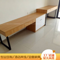 Hotel TV cabinet writing desk apartment standard room full bed rental hotel computer desk luggage rack combination Table Customization