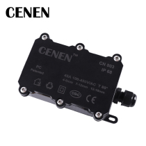 Outdoor waterproof junction box IOT terminal box plastic sealed waterproof shell single head single hole shell custom outdoor