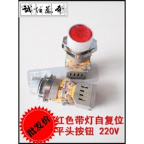 Chint CHNT red button switch with light LAY39-11BND red flat button self-reset 220V 22 hole